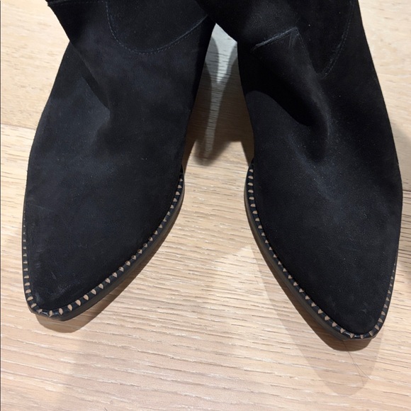 EUC Freda Salvador Loretta Western Boot in Black Suede Sz 10.5 - Picture 6 of 10